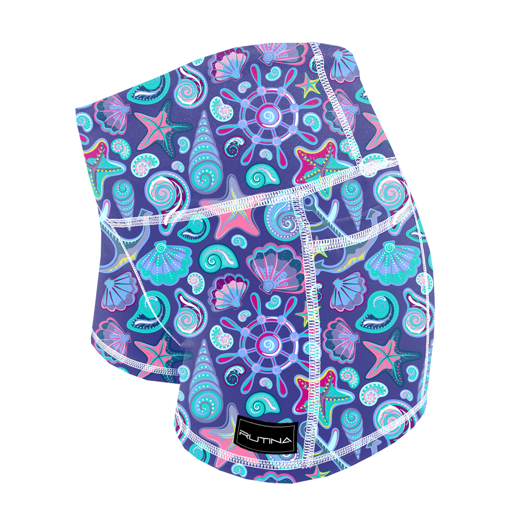 Performance Booty Shorts - Sea Treasures