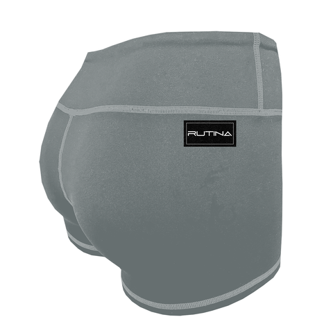 Performance Booty Shorts - Silver