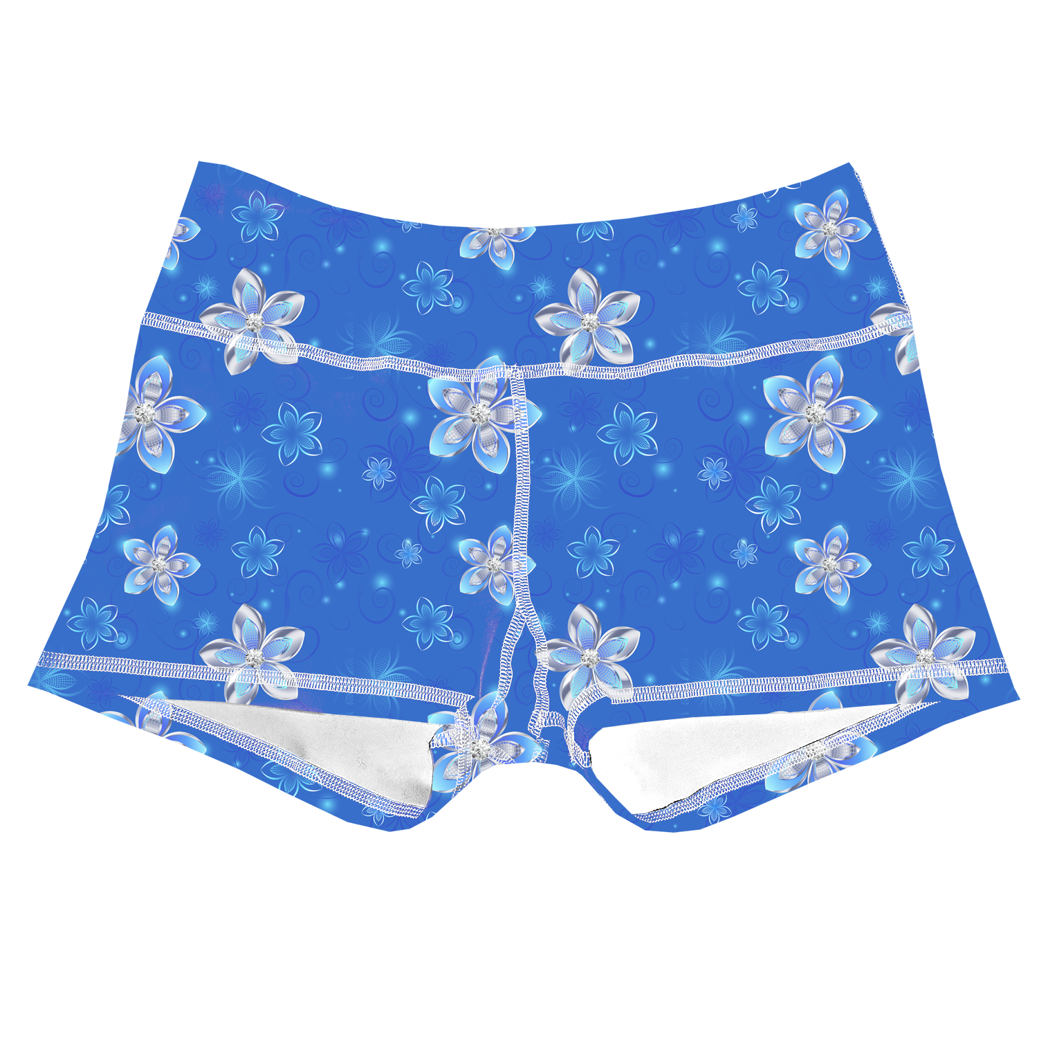 Performance Booty Shorts - Silver Bloom Secondary image