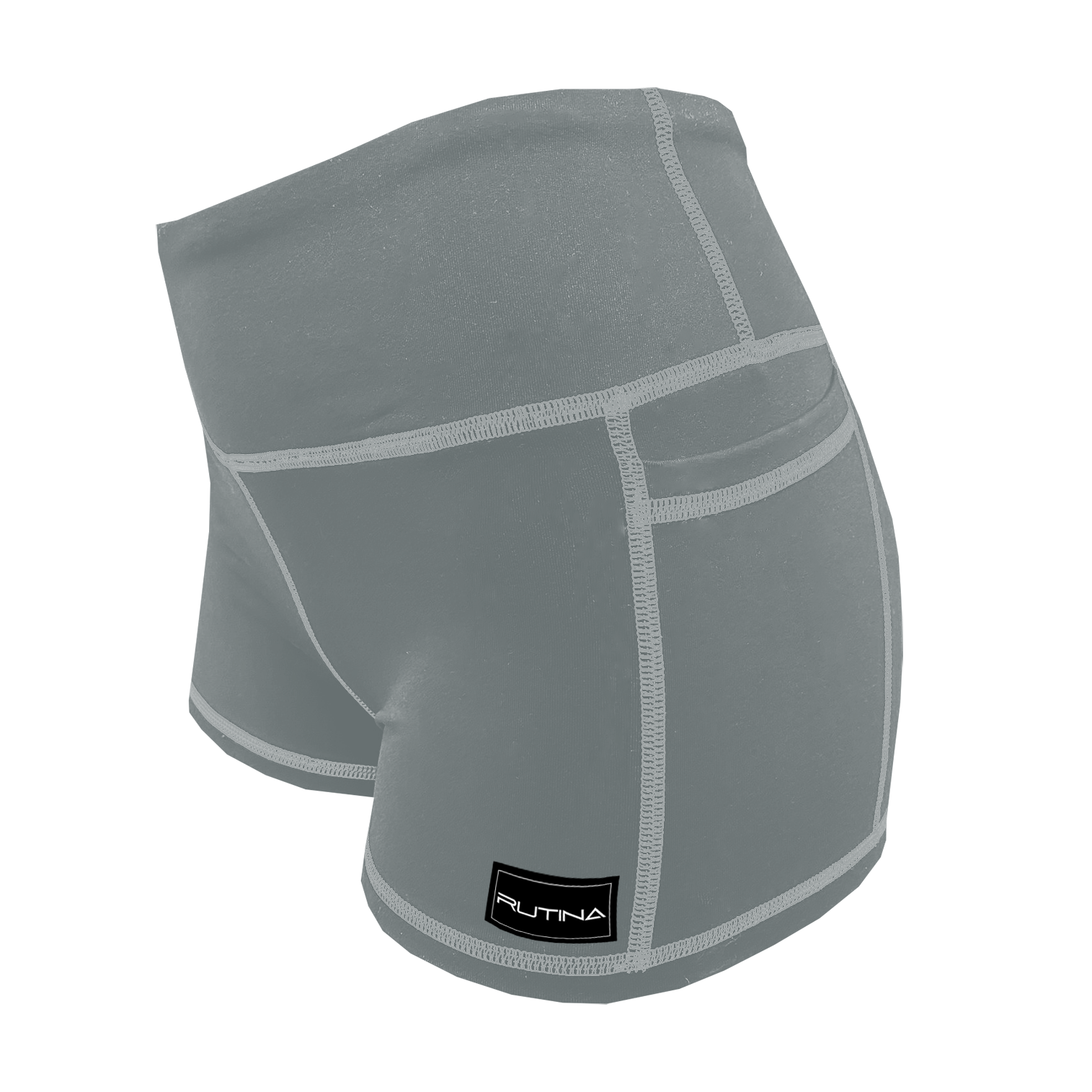 Performance Booty Shorts - Silver