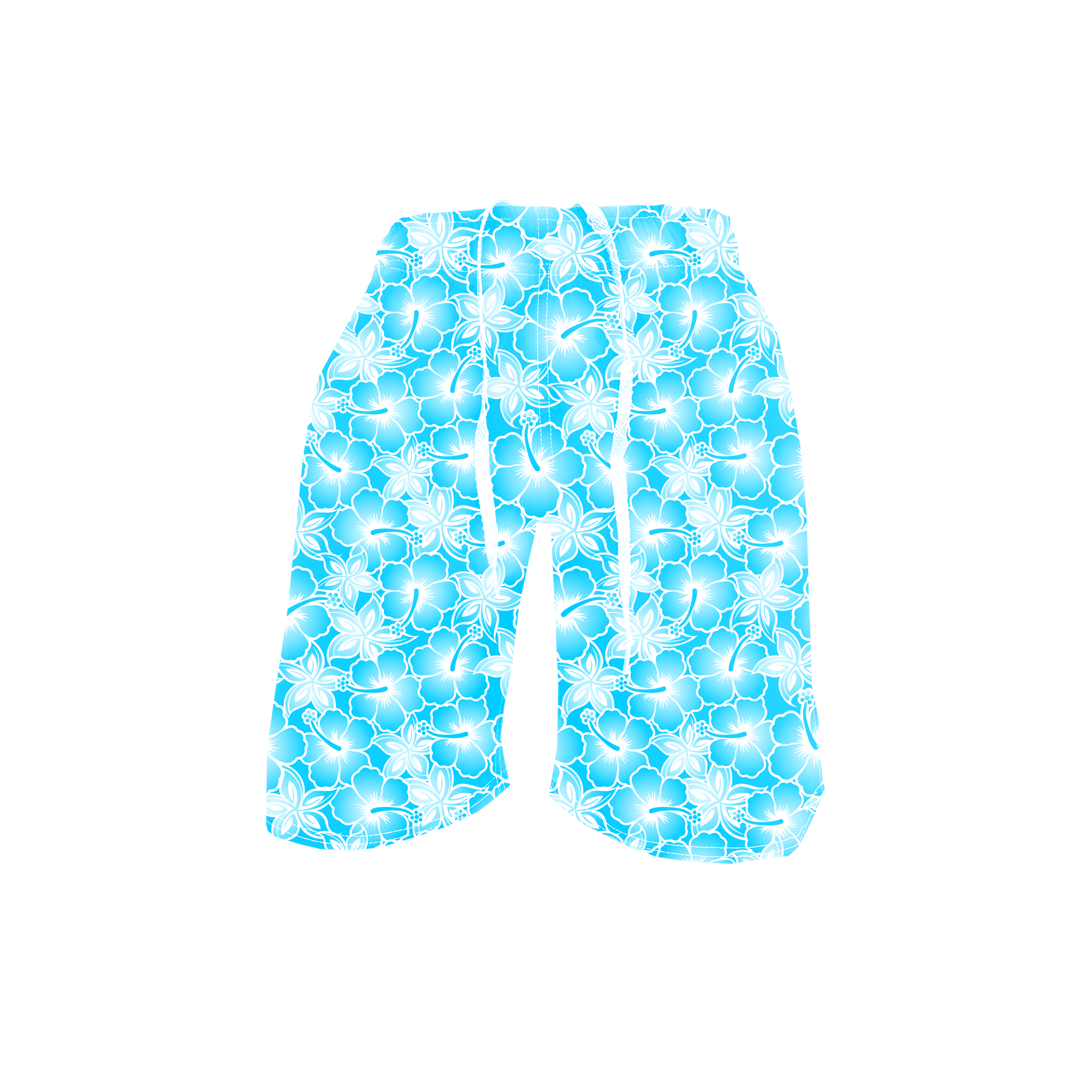 Men's Swim Trunks -Sky Bloom