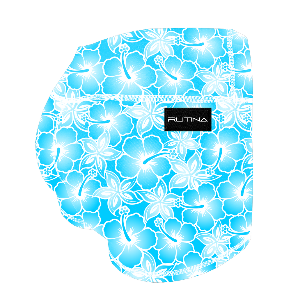 Performance Booty Shorts - Sky Bloom