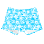 Performance Booty Shorts - Sky Bloom