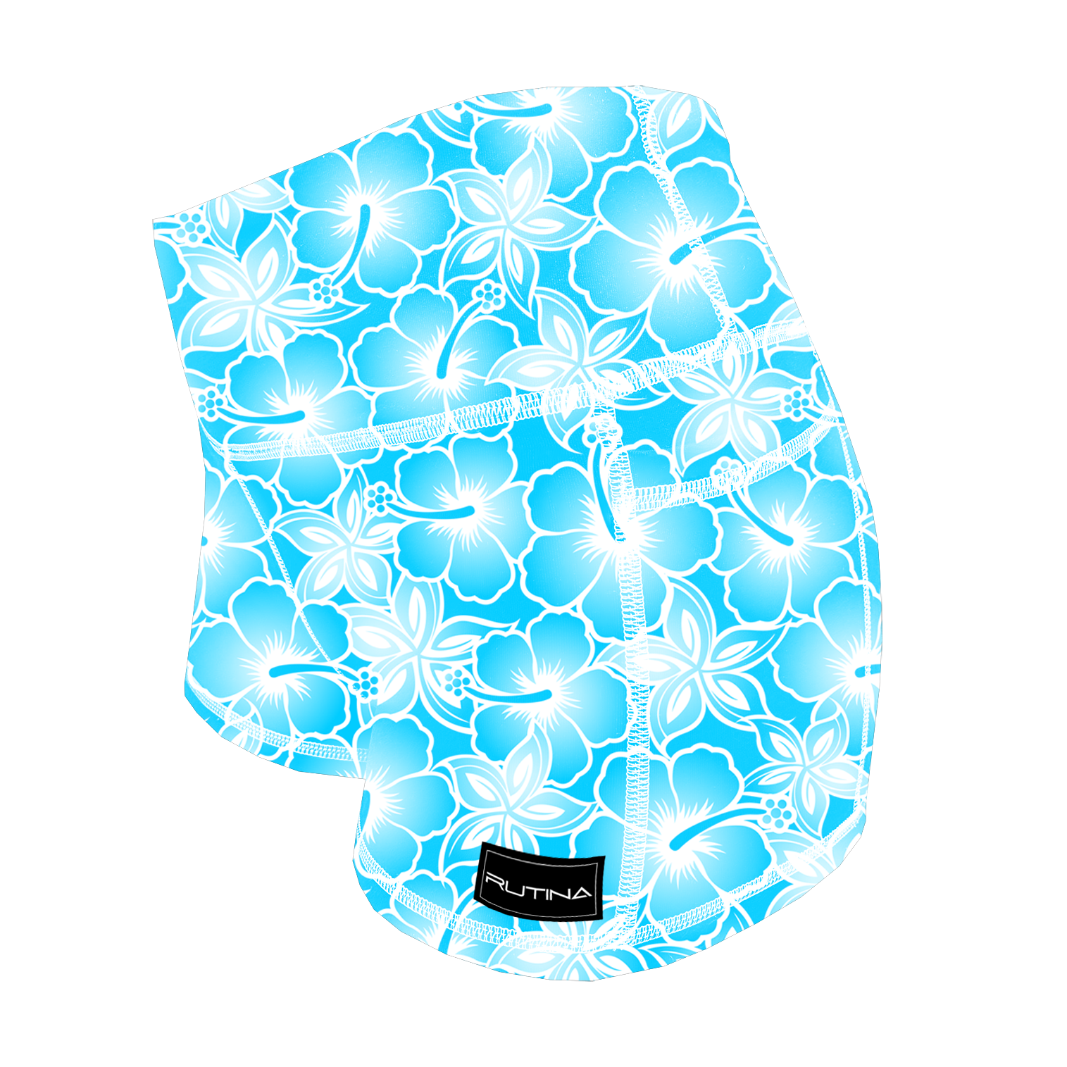 Performance Booty Shorts - Sky Bloom