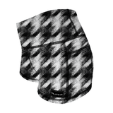 Performance Booty Shorts - Smokey Houndstooth