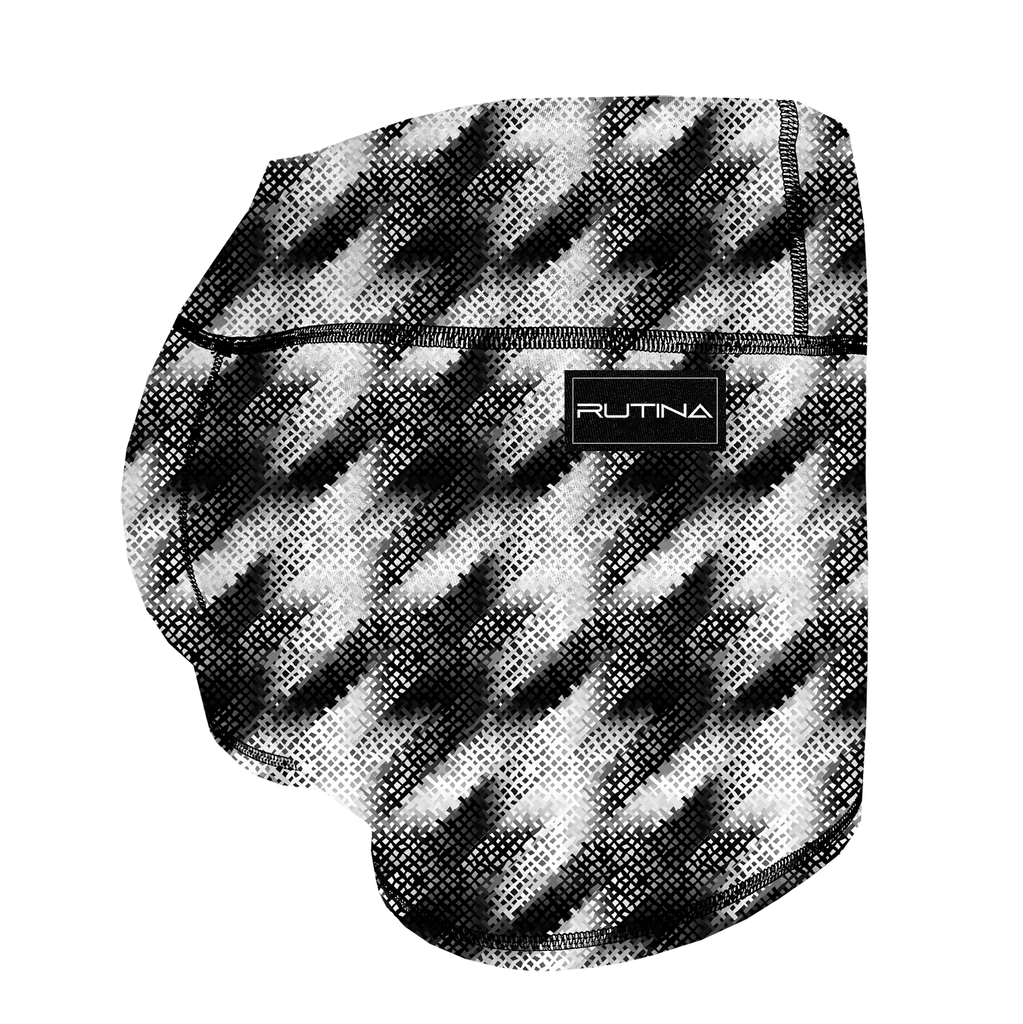 Performance Booty Shorts - Smokey Houndstooth