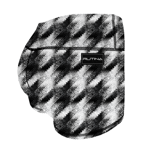 Performance Booty Shorts - Smokey Houndstooth