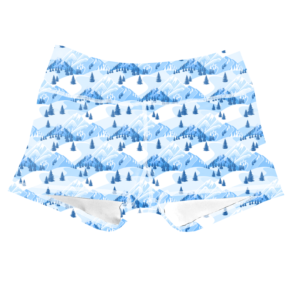 Performance Booty Shorts - Snowy Summit