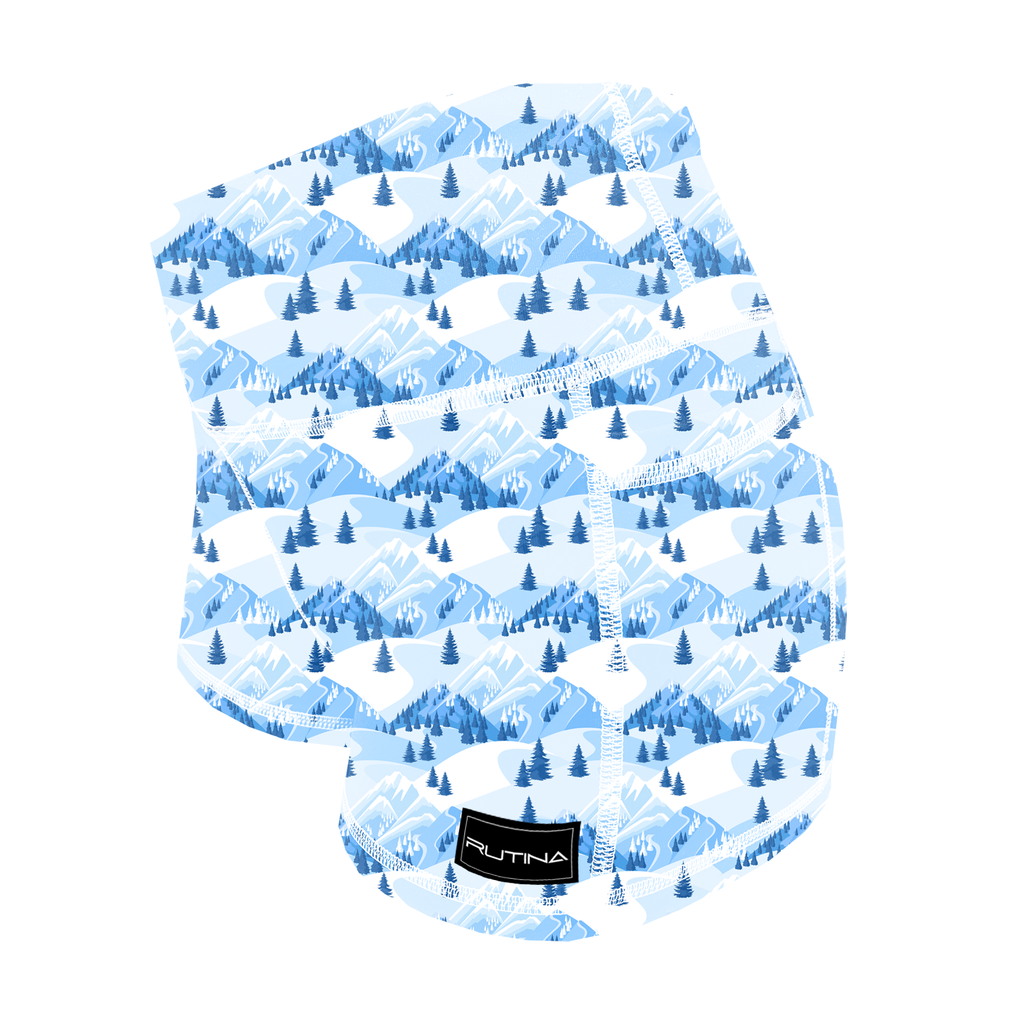 Performance Booty Shorts - Snowy Summit