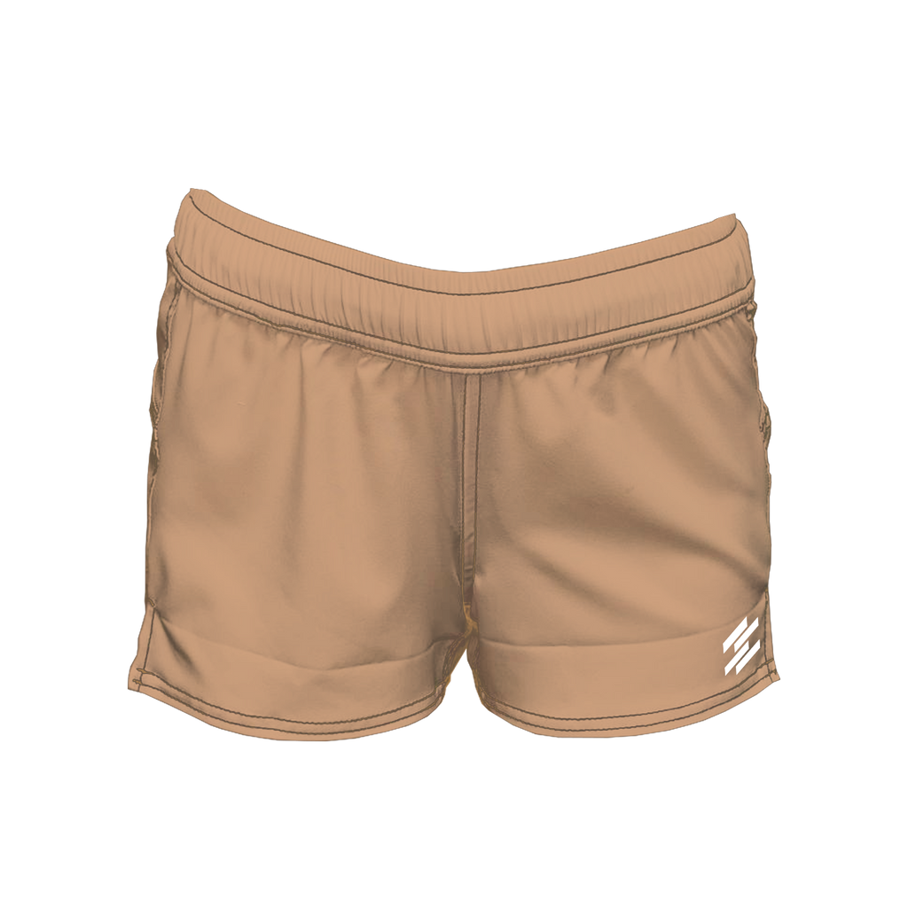 Women's Active Shorts - Beige
