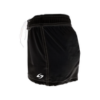 Women's Elastic Waist Boardshorts - Black & White