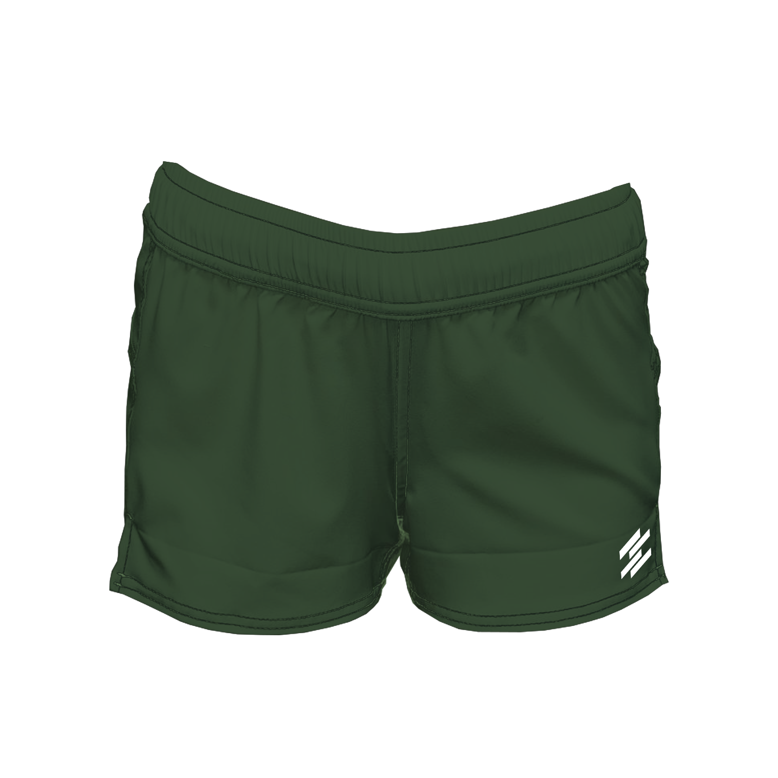 Women's Active Shorts - Olive Secondary image