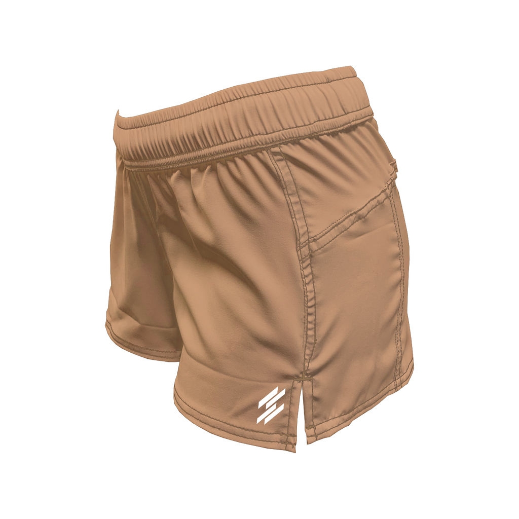 Women's Active Shorts - Beige