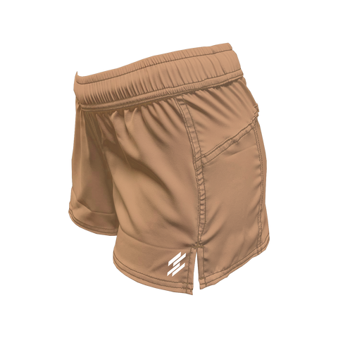 Women's Active Shorts - Beige