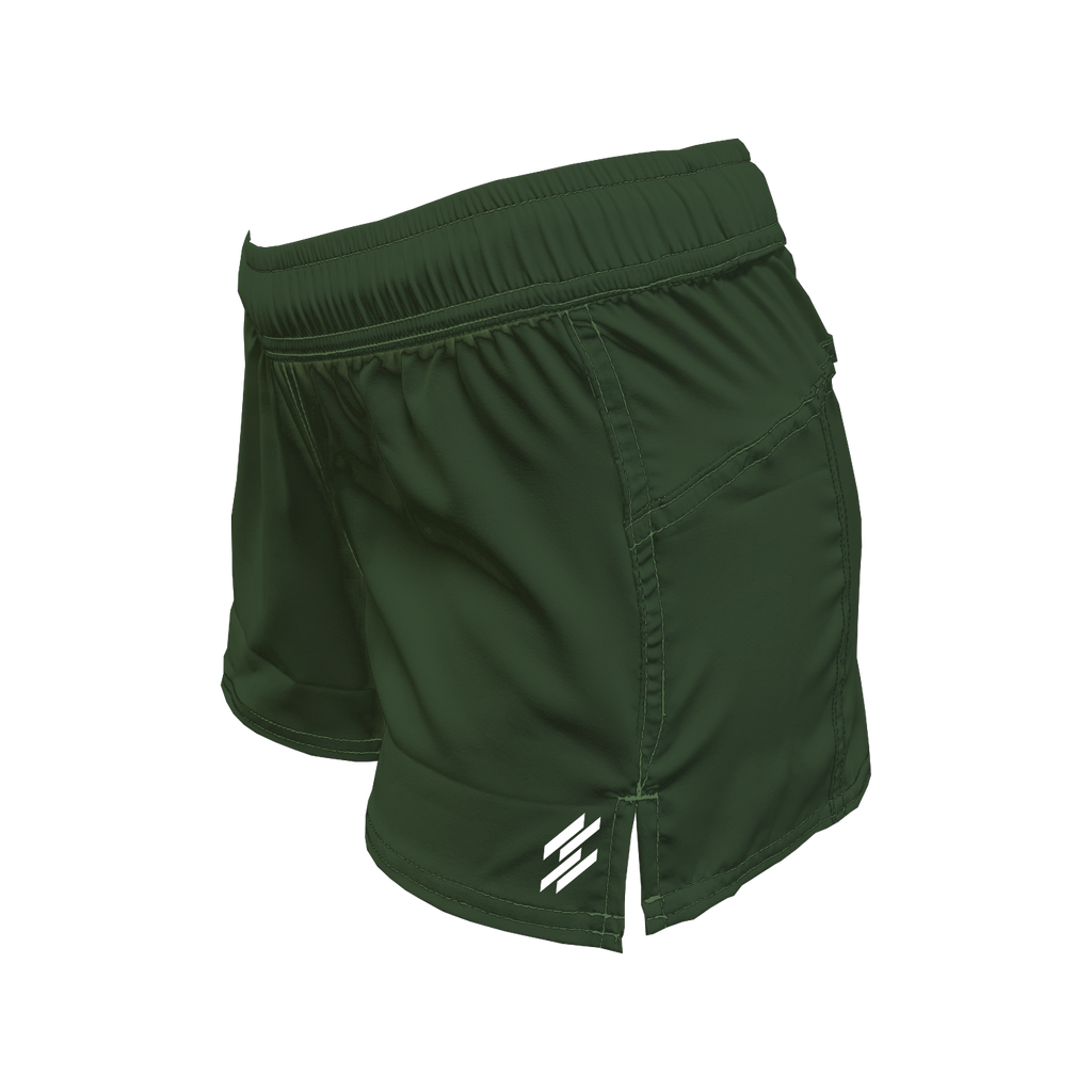Women's Active Shorts - Olive