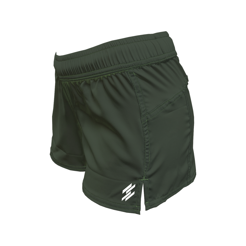Women's Active Shorts - Olive