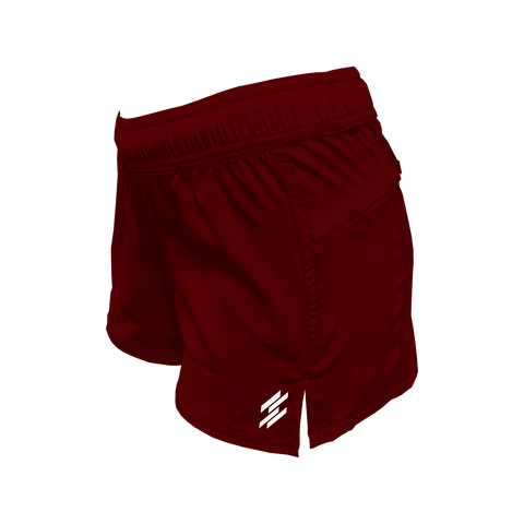 Women's Active Shorts - Scarlet