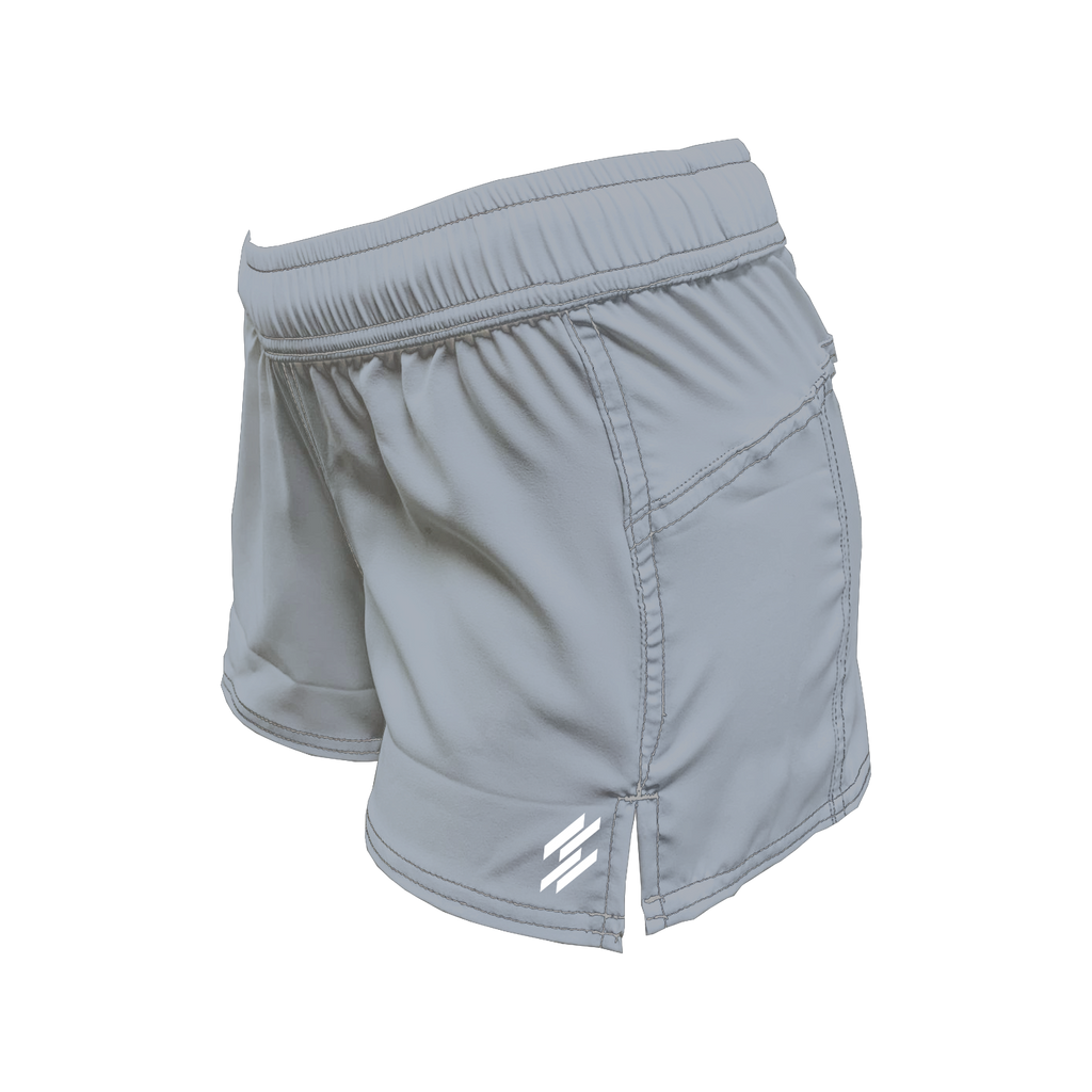 Women's Active Shorts - Silver