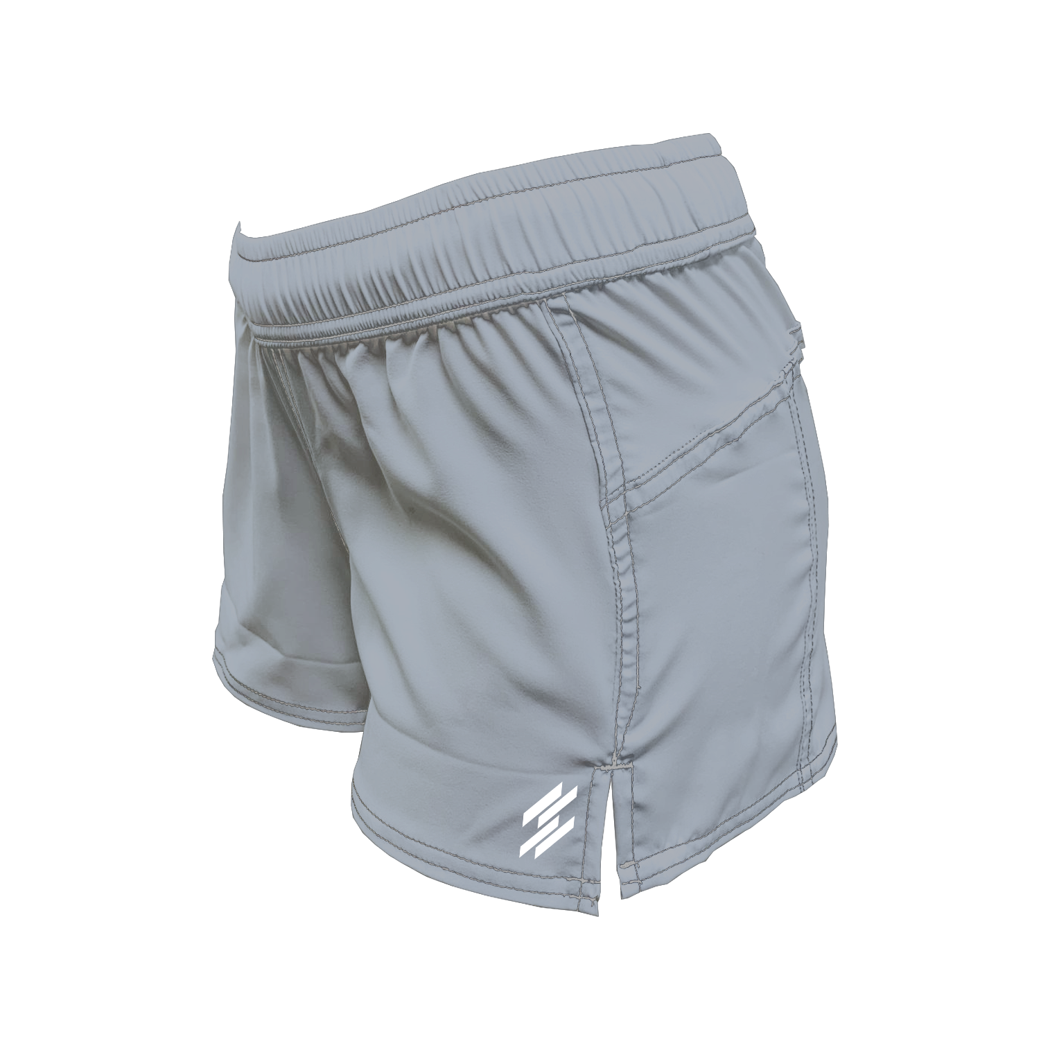 Women's Active Shorts - Silver