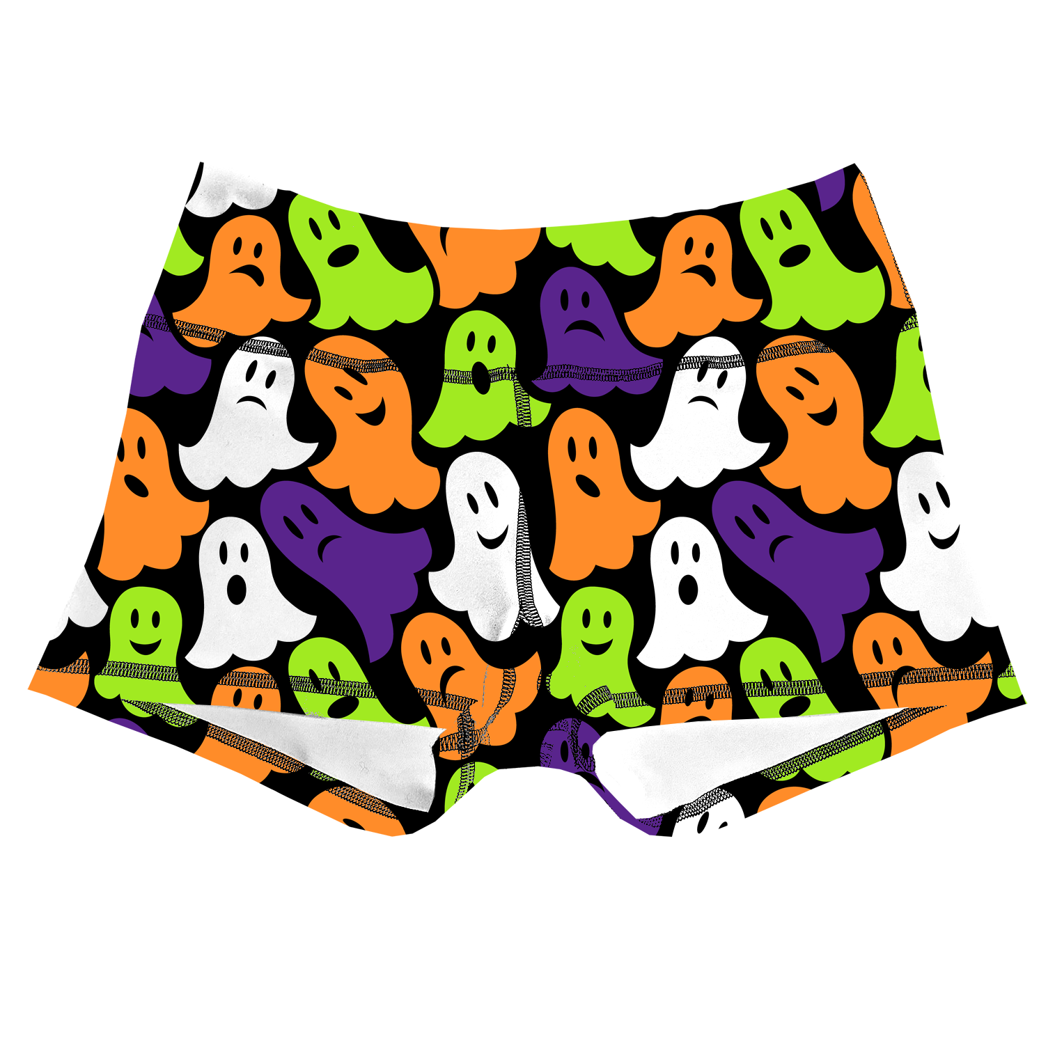 Performance Booty Shorts - Spooky Ghosts