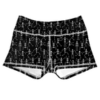 Performance Booty Shorts - Spooky Skeletons