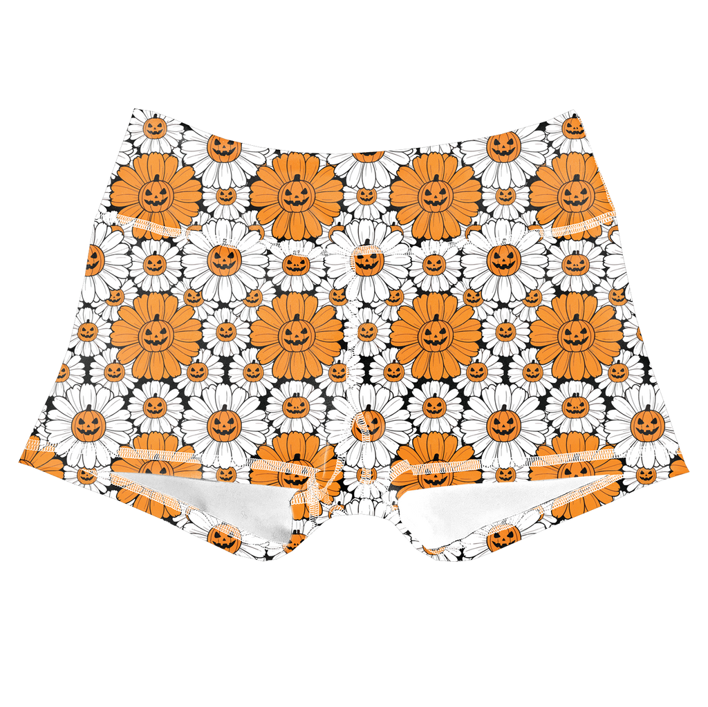 Performance Booty Shorts - Spooky Daisy