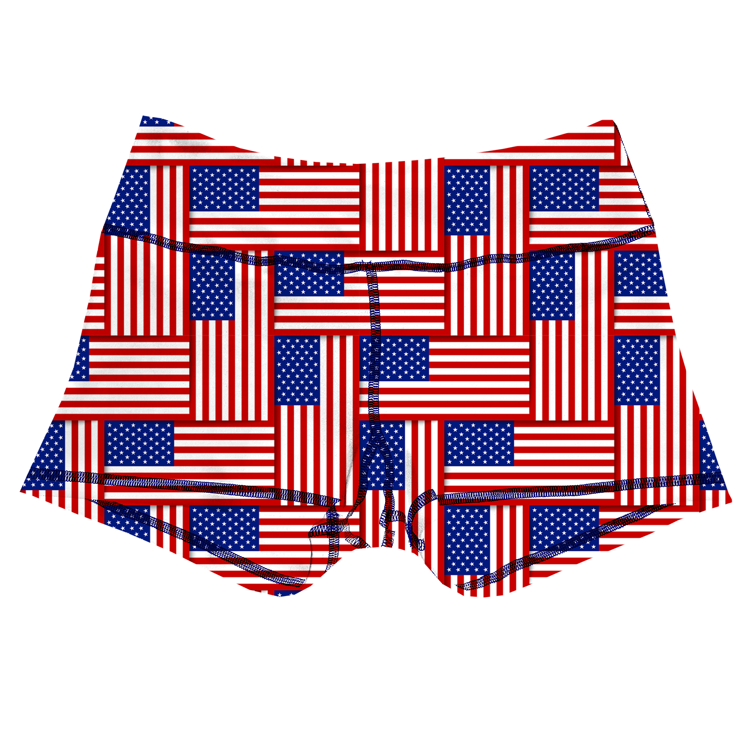 Performance Booty Shorts  - Staggering Flags Secondary image