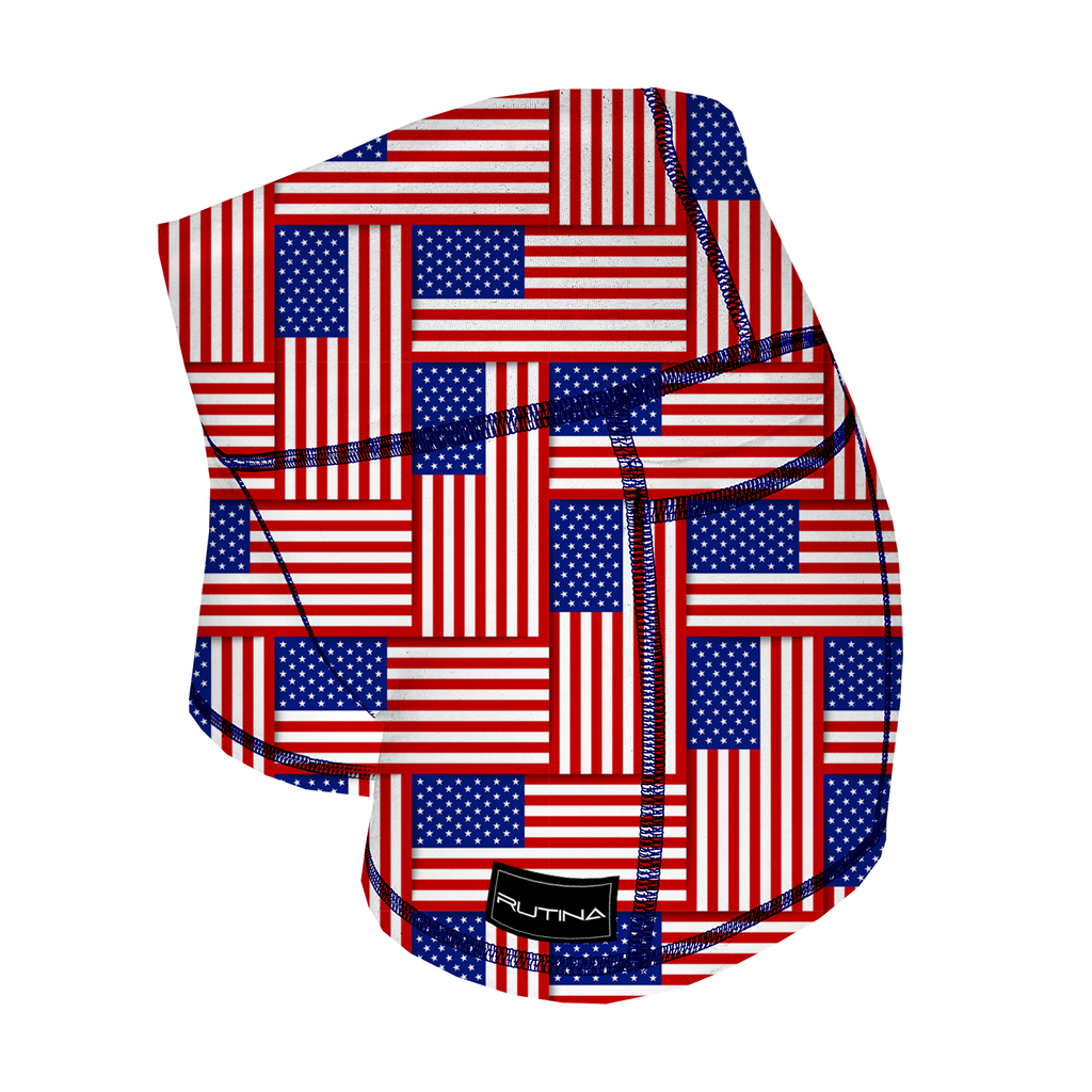 Performance Booty Shorts  - Staggering Flags