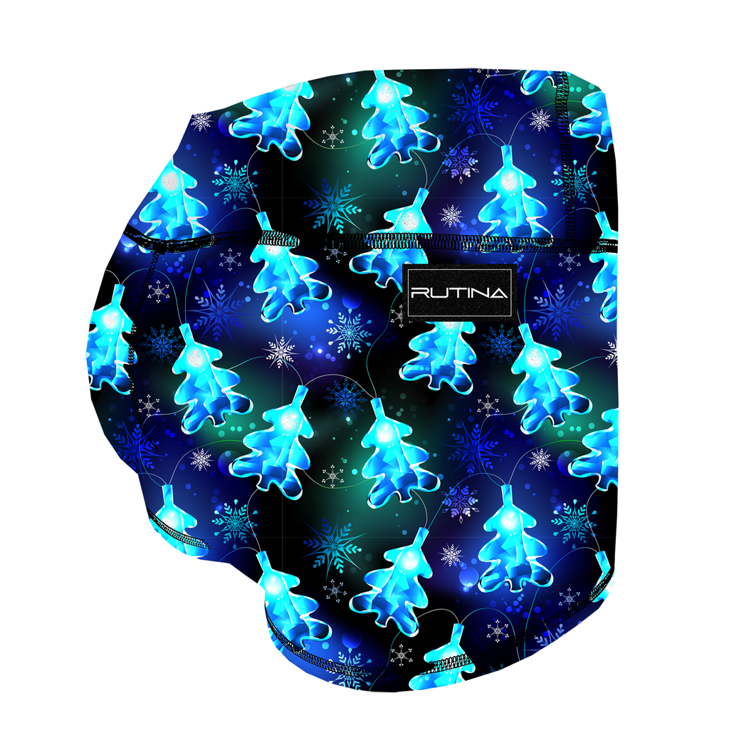 Performance Booty Shorts - Starry Night Trees