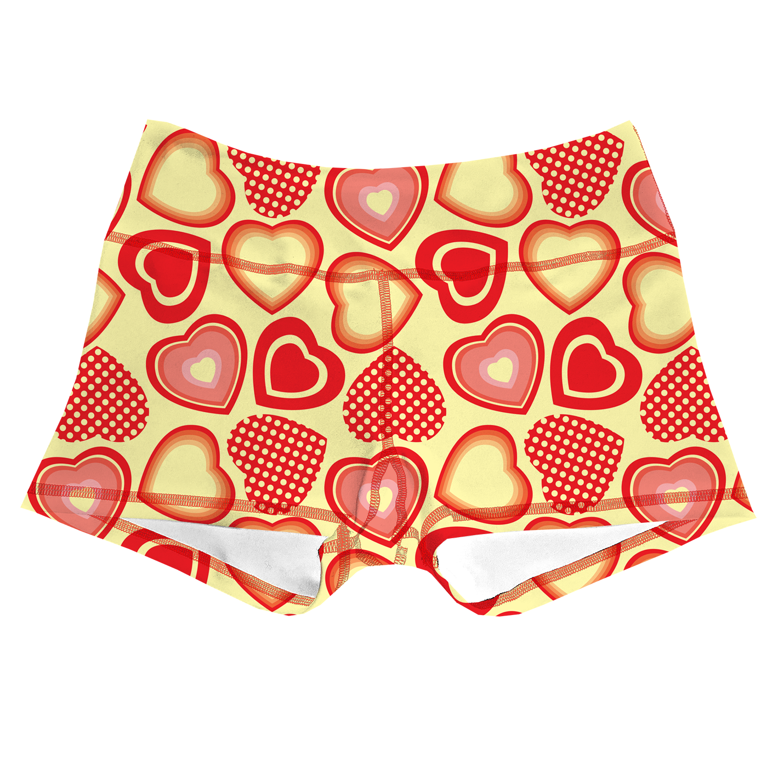 Performance Booty Shorts - Strawberry & Cream Secondary image