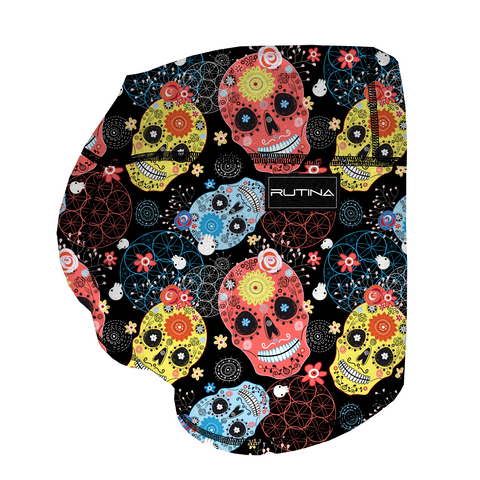 Performance Booty Shorts - Sugar Skulls