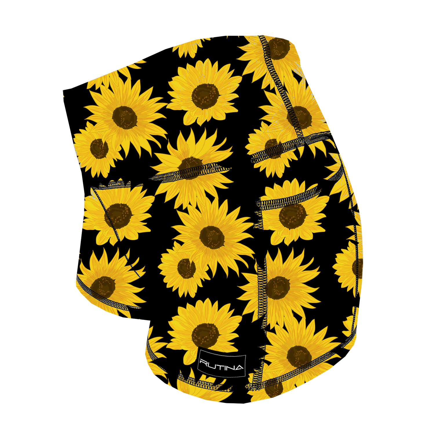 Performance Booty Shorts  - Sunflowers