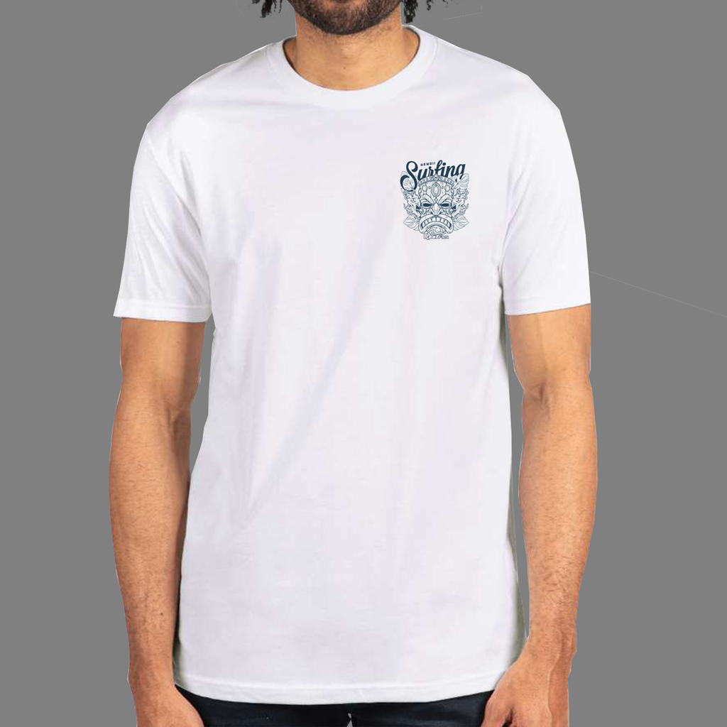 Men's T-Shirts - Blue Tiki