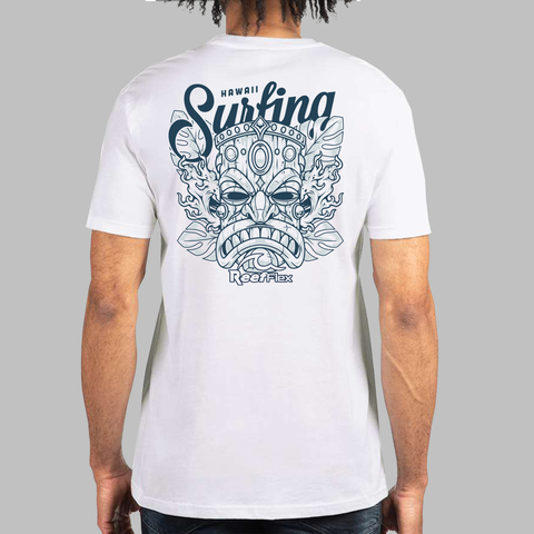 Men's T-Shirts - Blue Tiki