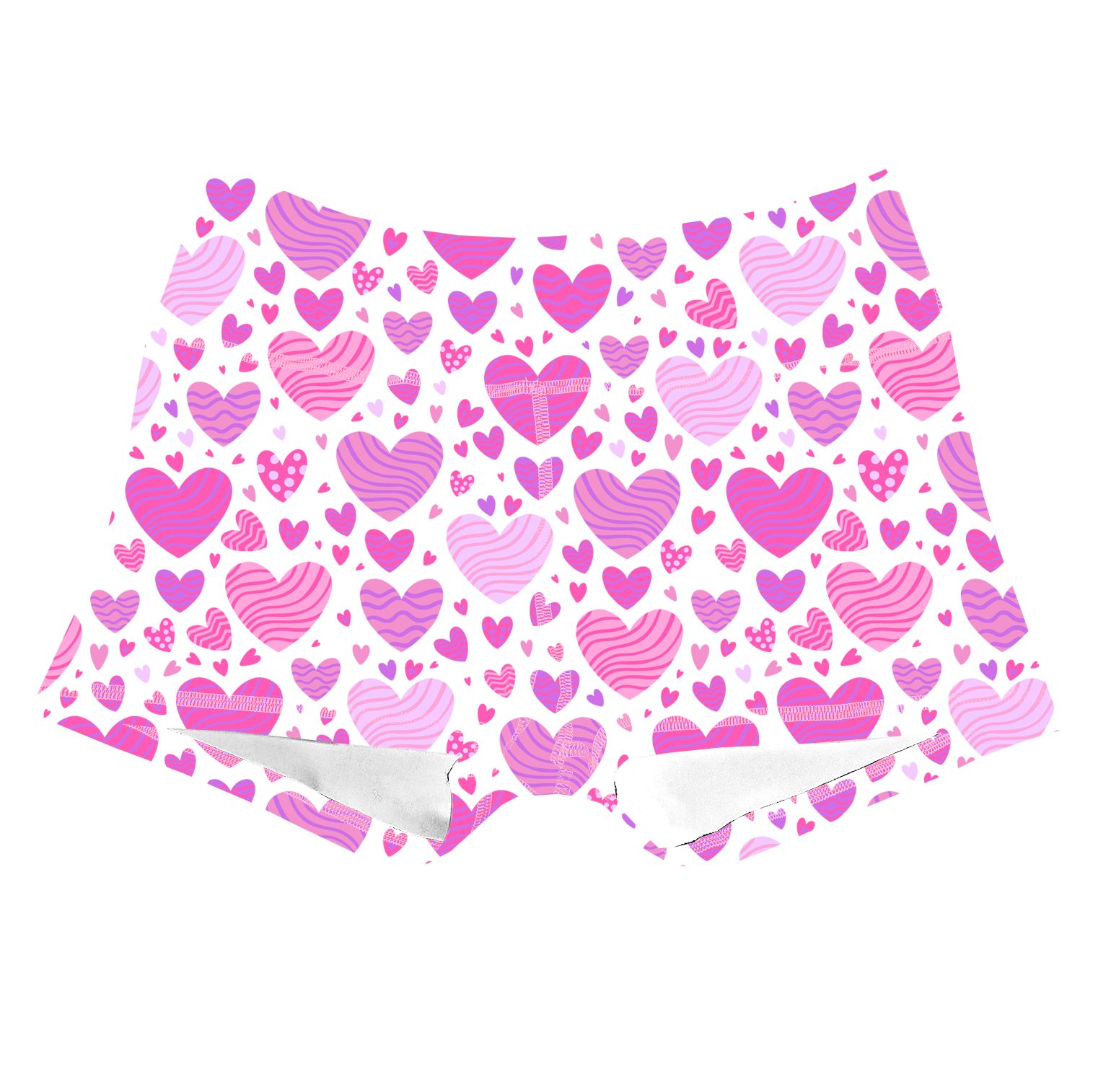 Performance Booty Shorts  - Valentine Hearts Secondary image