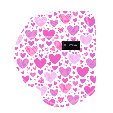 Performance Booty Shorts  - Valentine Hearts