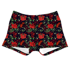 Performance Booty Shorts - Winter's Bloom