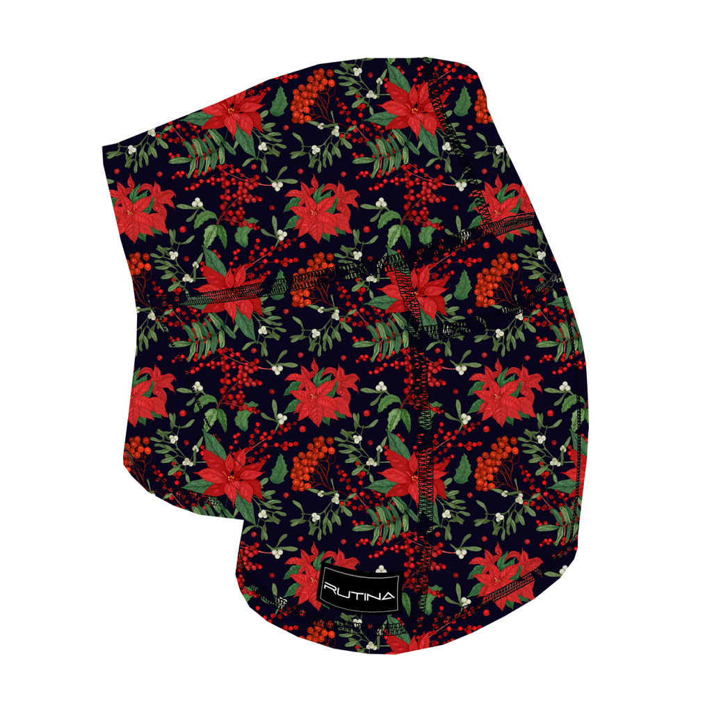 Performance Booty Shorts - Winter's Bloom