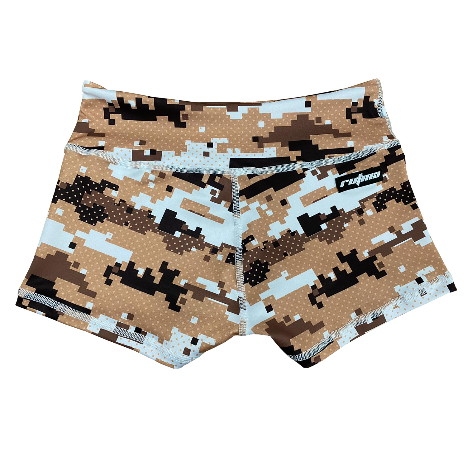 Performance Booty Shorts - Brown Pixel Camo Secondary image