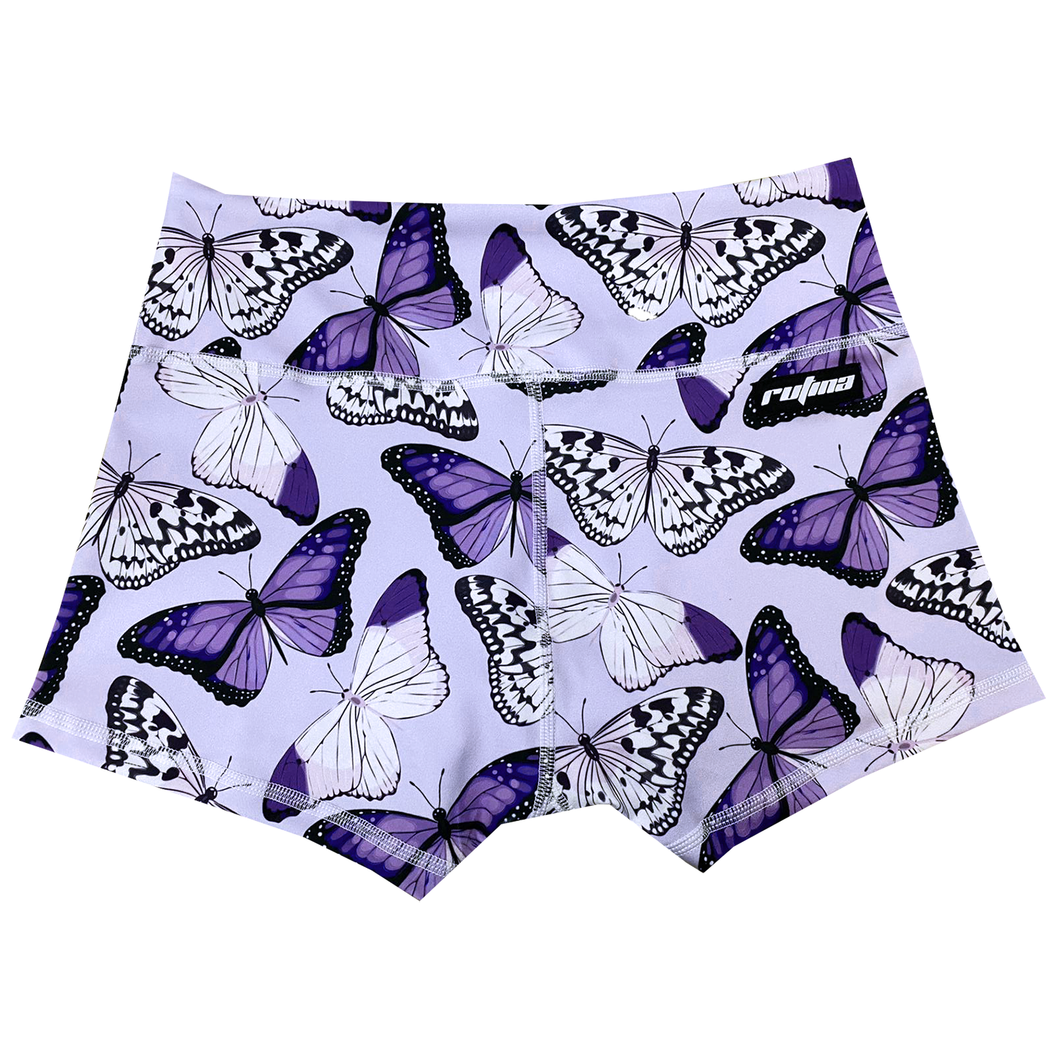 Performance Booty Shorts  - Lilac Butterflies Secondary image