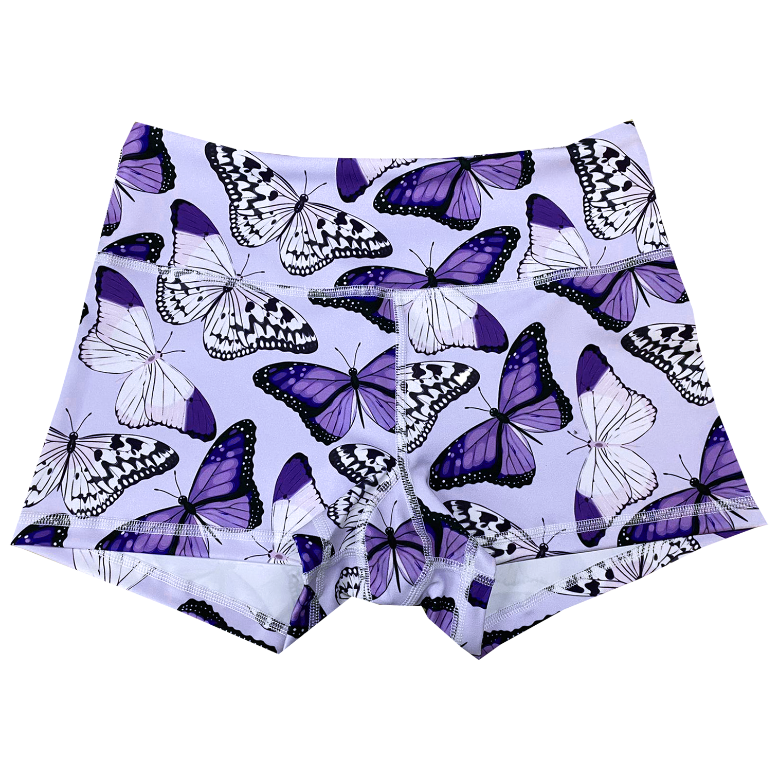 Performance Booty Shorts  - Lilac Butterflies Main image