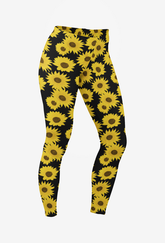 Women's Leggings - Sunflowers