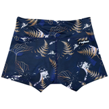 Performance Booty Shorts - Gold Leaves