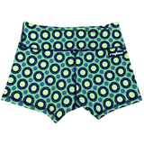 Performance Booty Shorts - Retro Circles