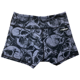 Performance Booty Shorts - Grunge Skulls