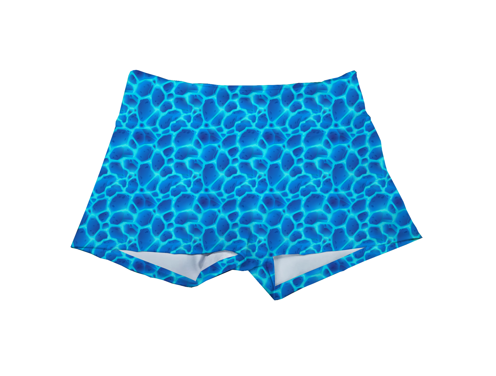 Performance Booty Shorts - Icy Blue Lava Main image