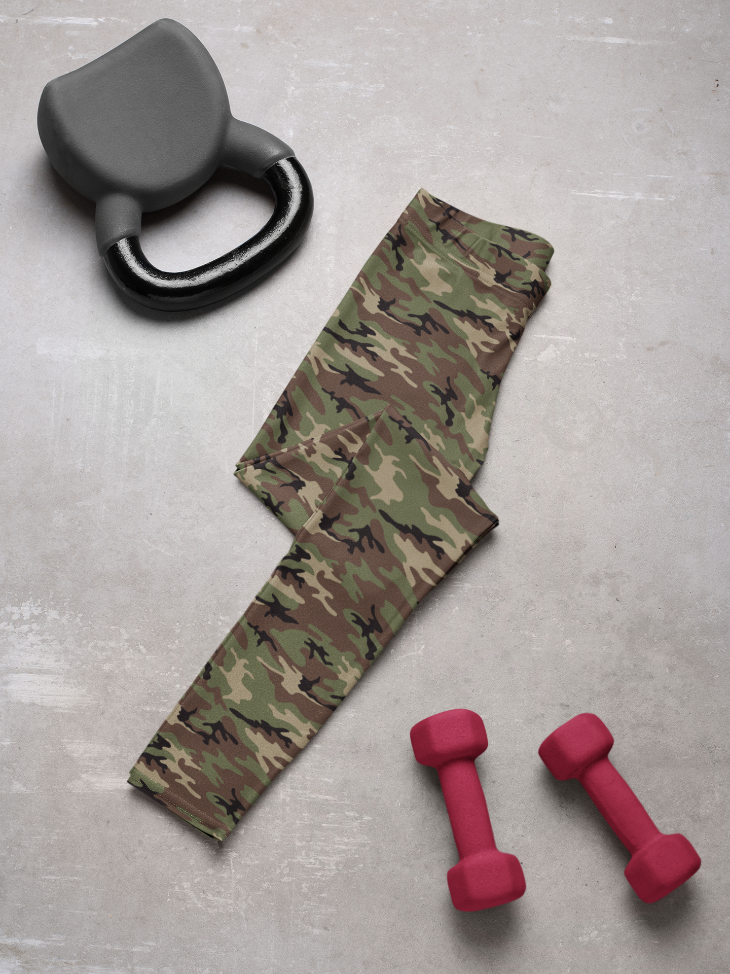 Women's Leggings - Green Camo Secondary image