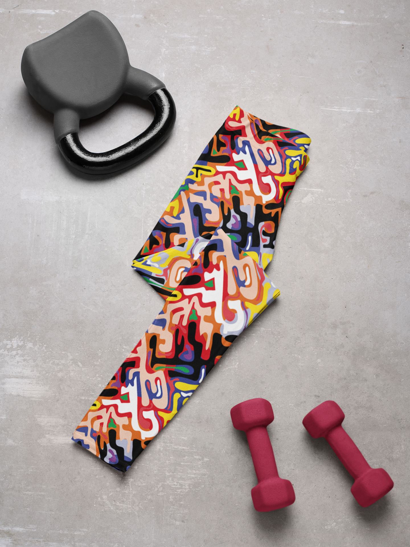 Women's Leggings - Squiggles Secondary image