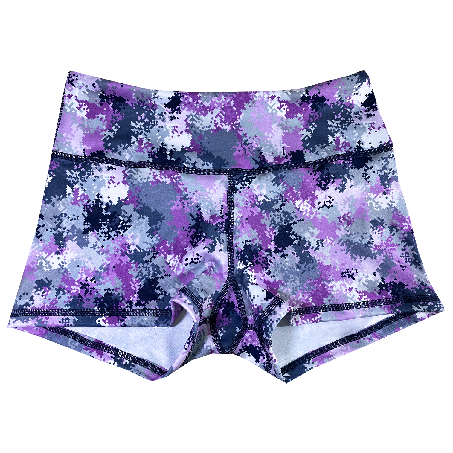 Performance Booty Shorts  - Lilac Digital Camo Main image