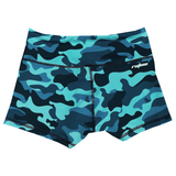 Performance Booty Shorts  - Mint Camo